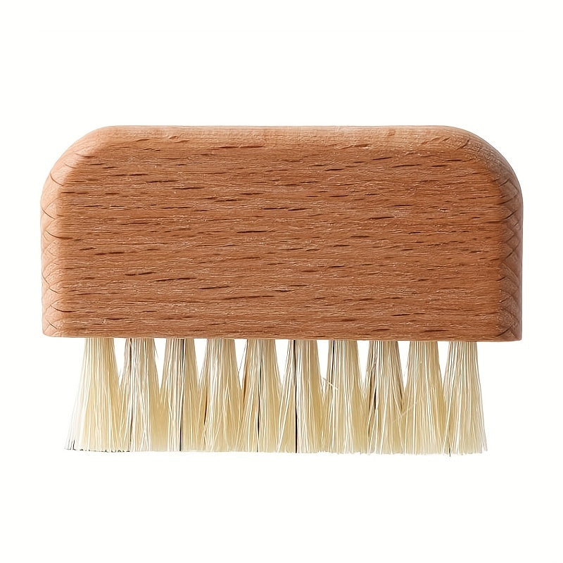 Cleaning Nail Brush, Firm Nature Wooden Sisal Scrub Brush For Toes And Nails