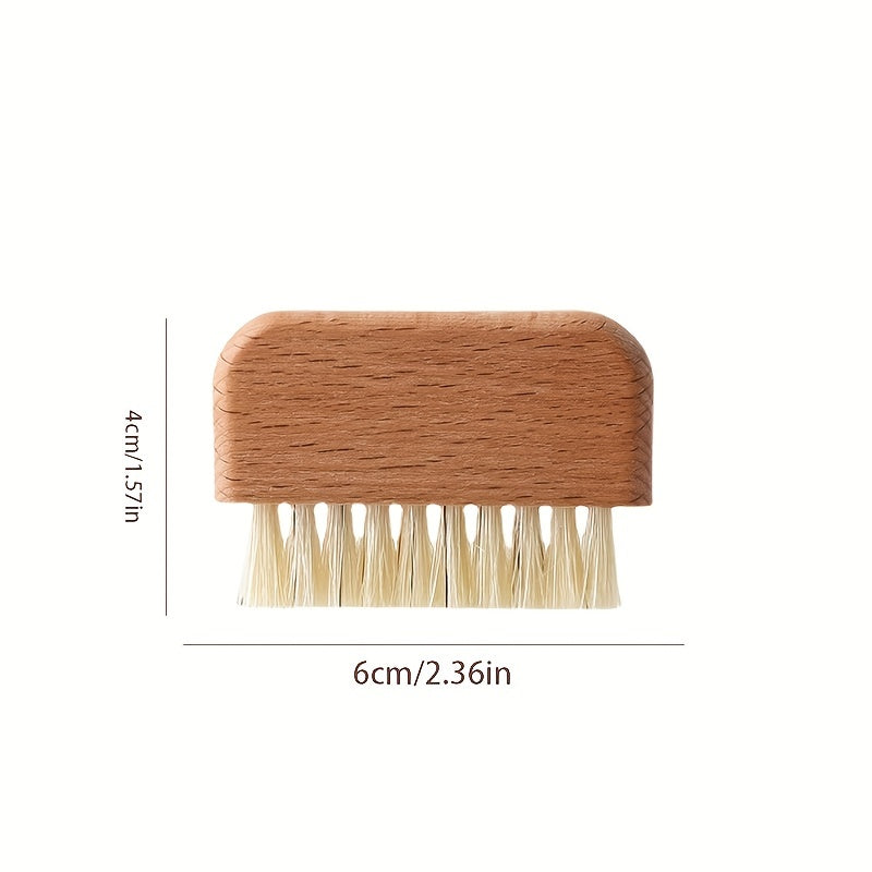 Cleaning Nail Brush, Firm Nature Wooden Sisal Scrub Brush For Toes And Nails