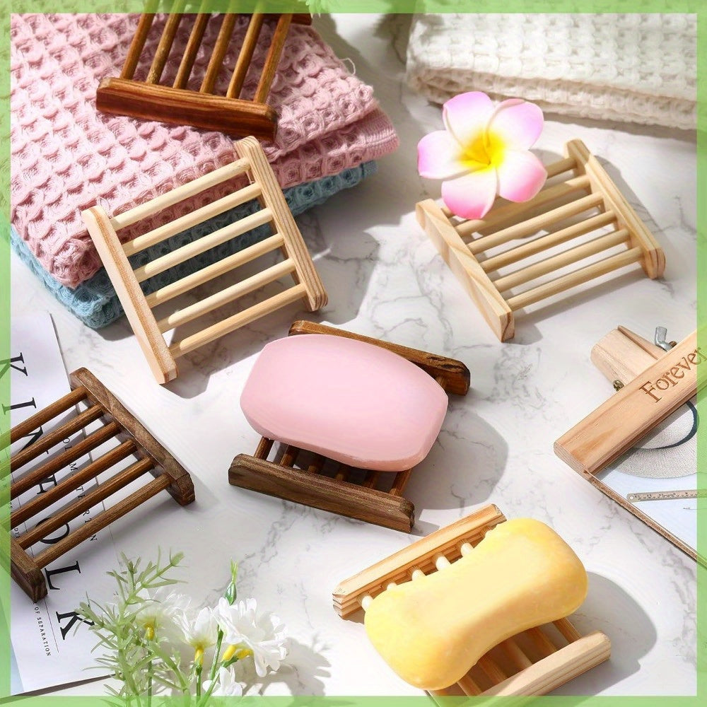 Bamboo Wood Soap Dish holder-Natural