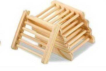 Bamboo Wood Soap Dish holder-Natural