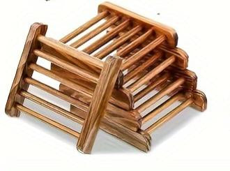 Bamboo Wood Soap Dish holder-Natural